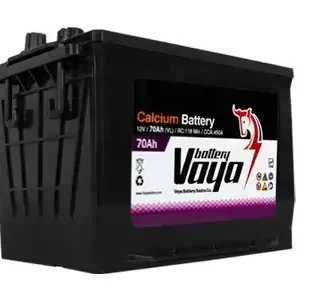 باتری 60 آمپر پایه بلند قطب چپ وایا باتری