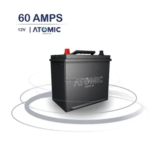 باتری اتمیک- 60 آمپر- قالب D23 - قطب راست