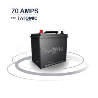 باتری اتمیک- 70 آمپر- قالب D26 - قطب راست