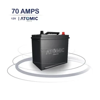باتری اتمیک- 70 آمپر- قالب D26 - قطب چپ