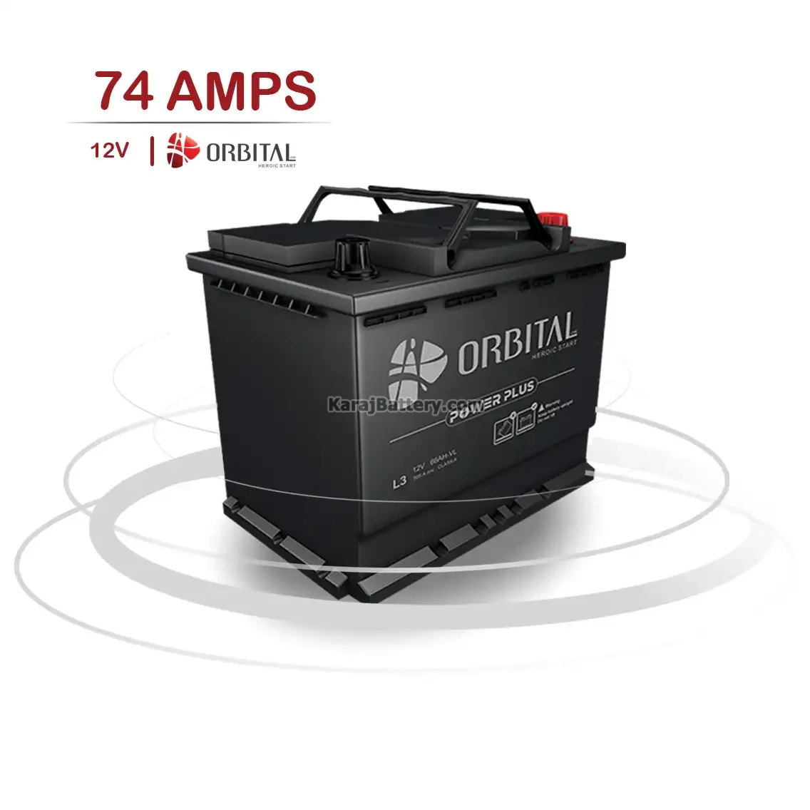 باتری اوربیتال- 74 آمپر- قالب L3