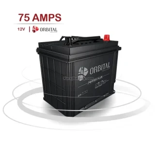 باتری اوربیتال- 75 آمپر- قالب D26- قطب چپ