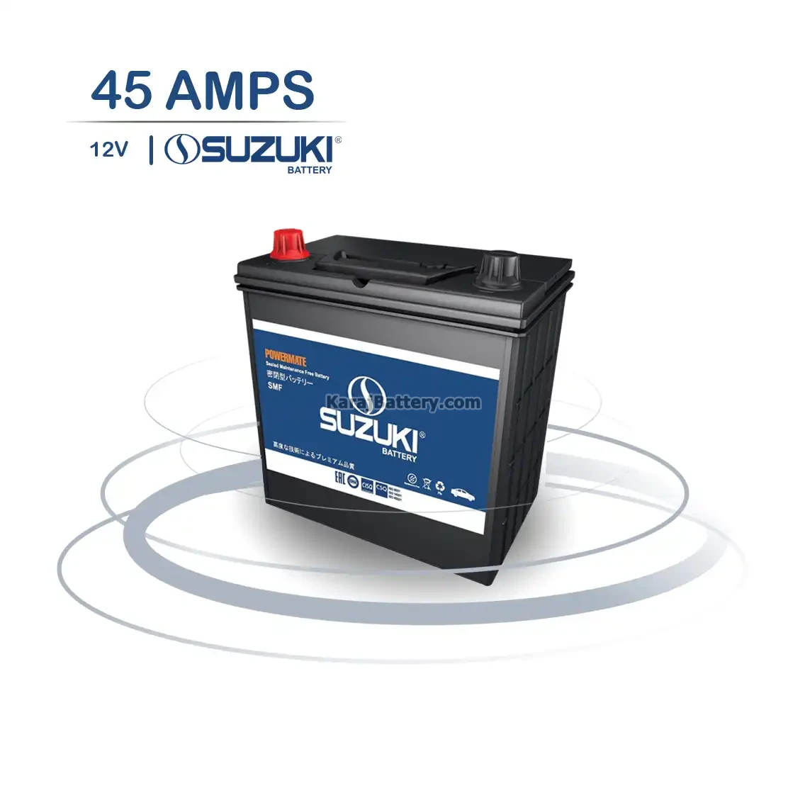 باتری سوزوکی- 45 آمپر- قالب B24