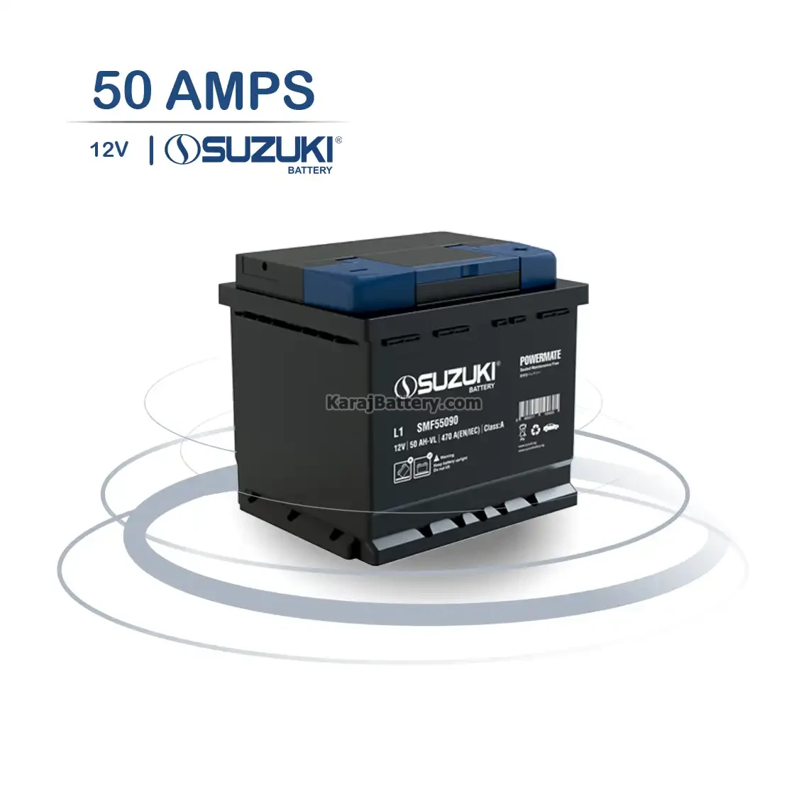 باتری سوزوکی- 50 آمپر- قالب L1