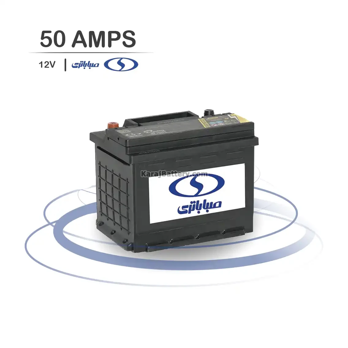 باتری صبا باتری- 50 آمپر- قالب L1 و L2