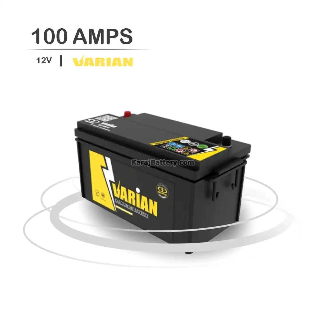باتری واریان- 100 آمپر- قالب L5