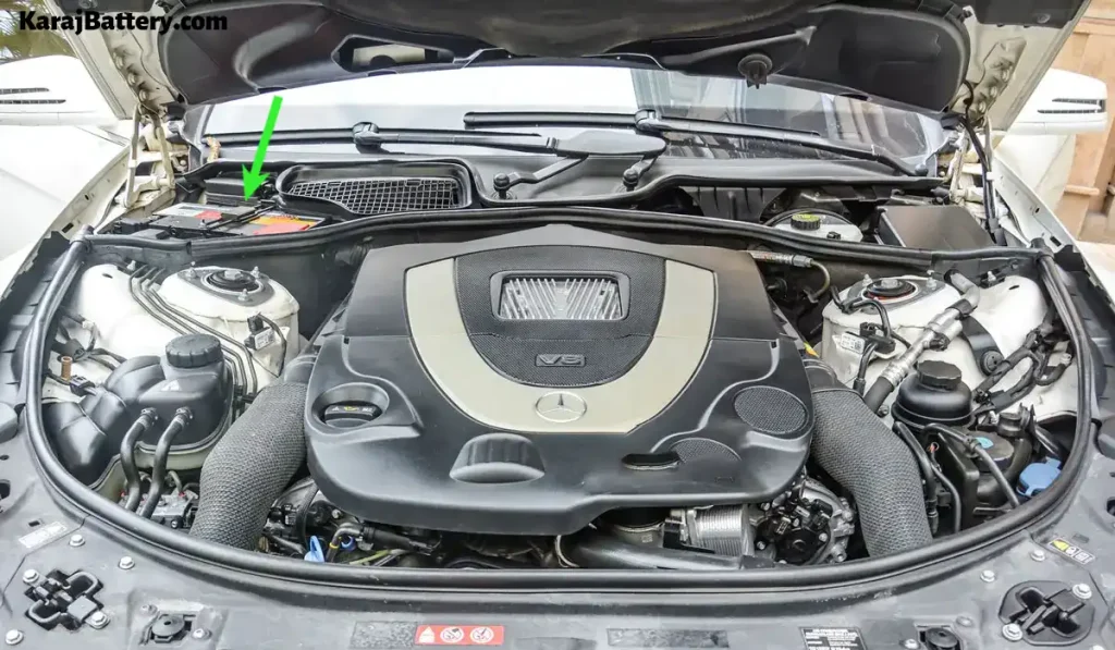 محل قرارگیری باتری بنز CL - کرج باتری