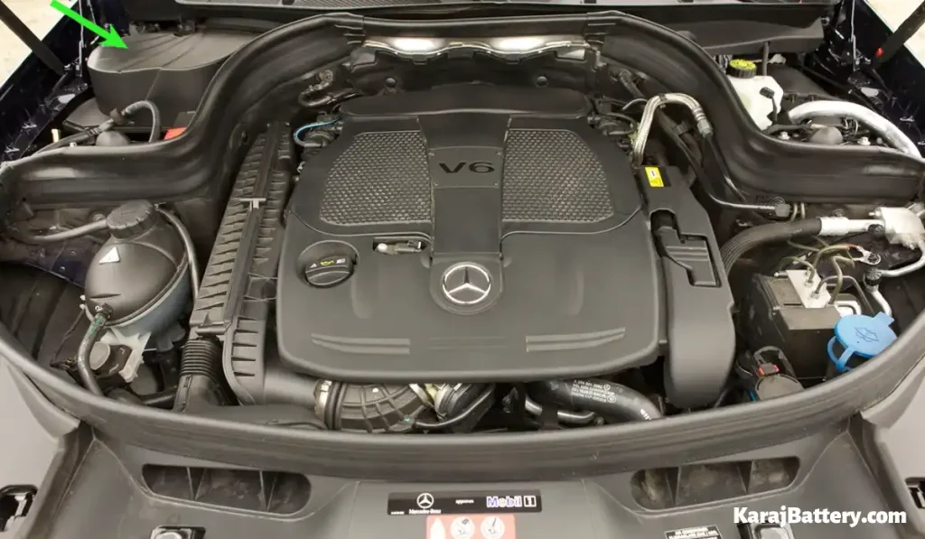 محل قرارگیری باتری بنز GLK - کرج باتری