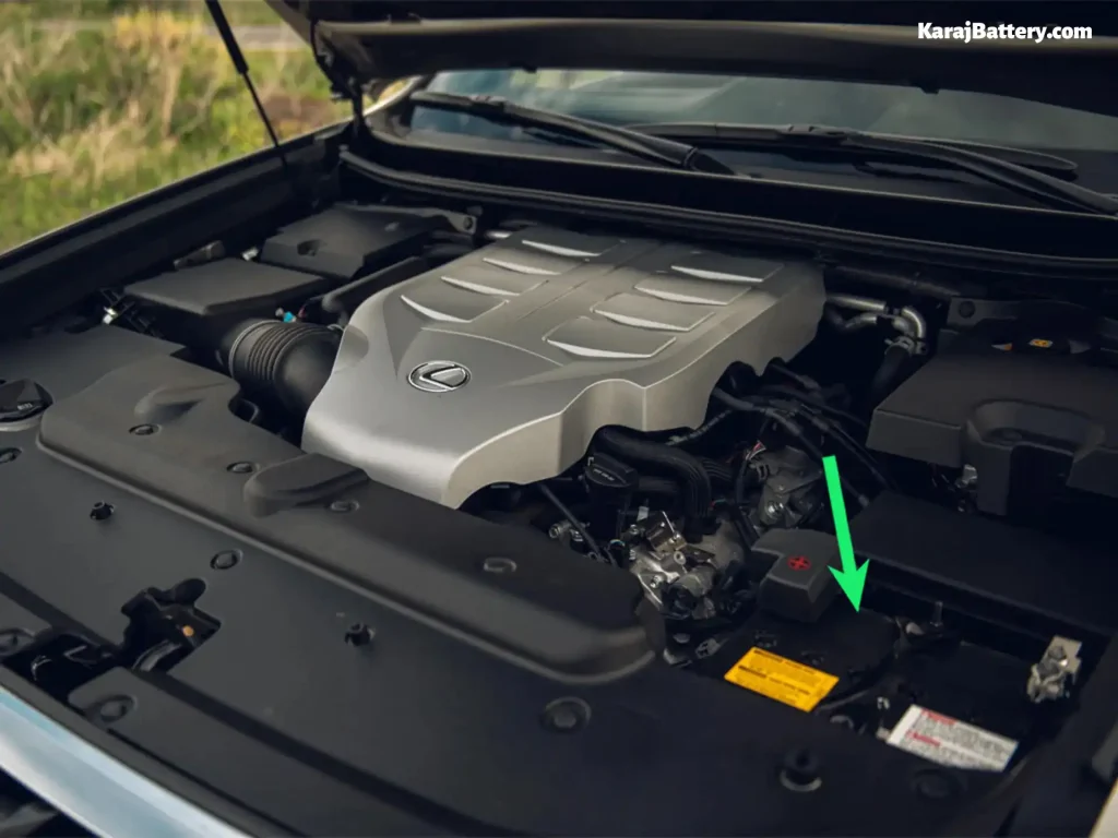 محل قرارگیری باتری لکسوس GX460 - کرج باتری