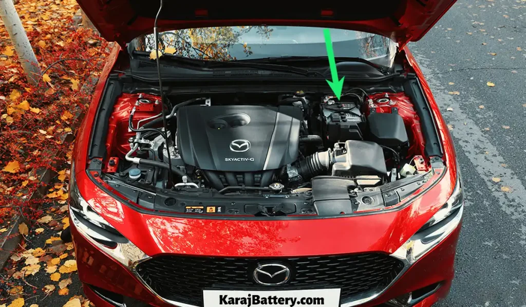 محل قرارگیری باتری مزدا 3 پریمیوم ادیشن - کرج باتری